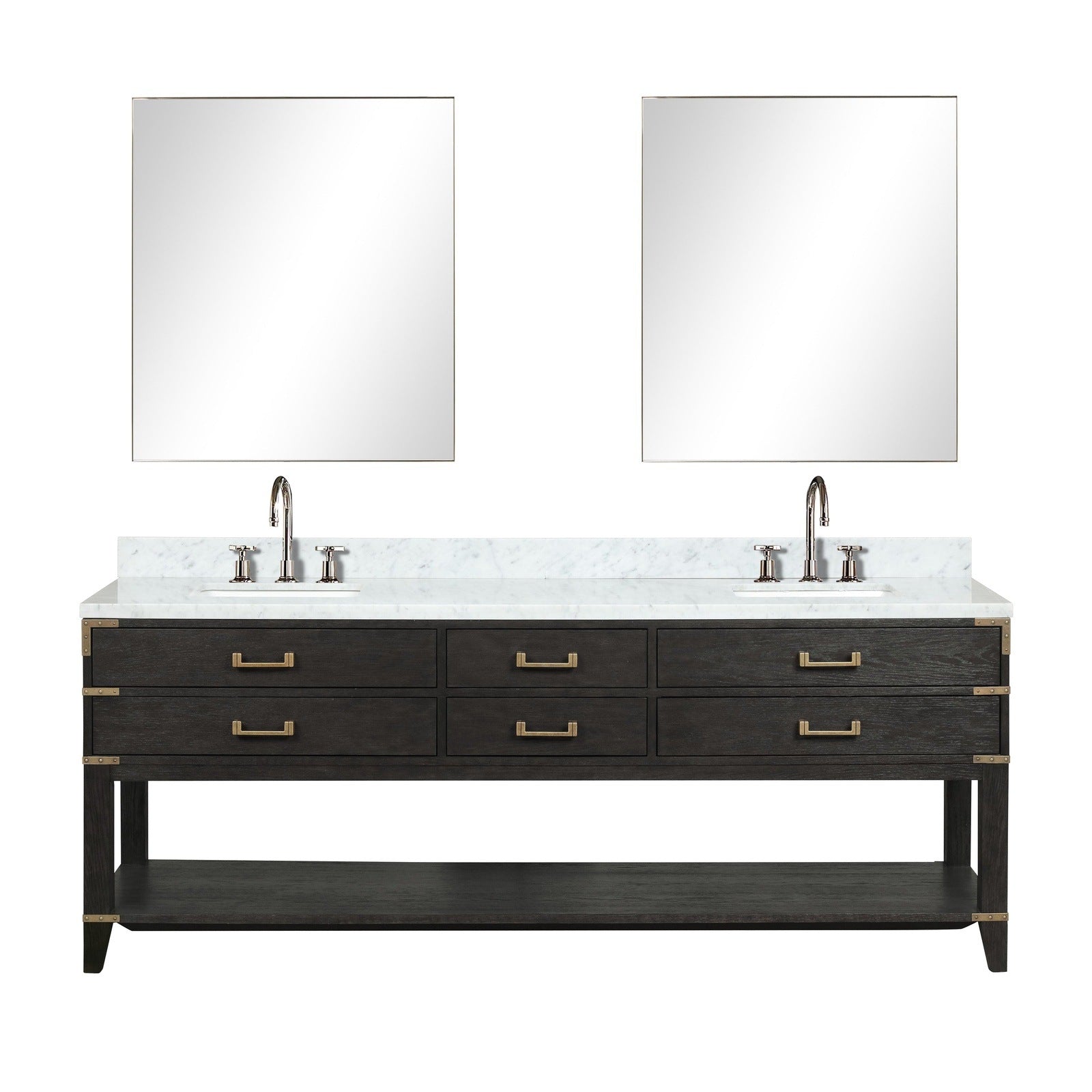 Norwalk 84" x 22" Double Bath Vanity - Backyard Provider