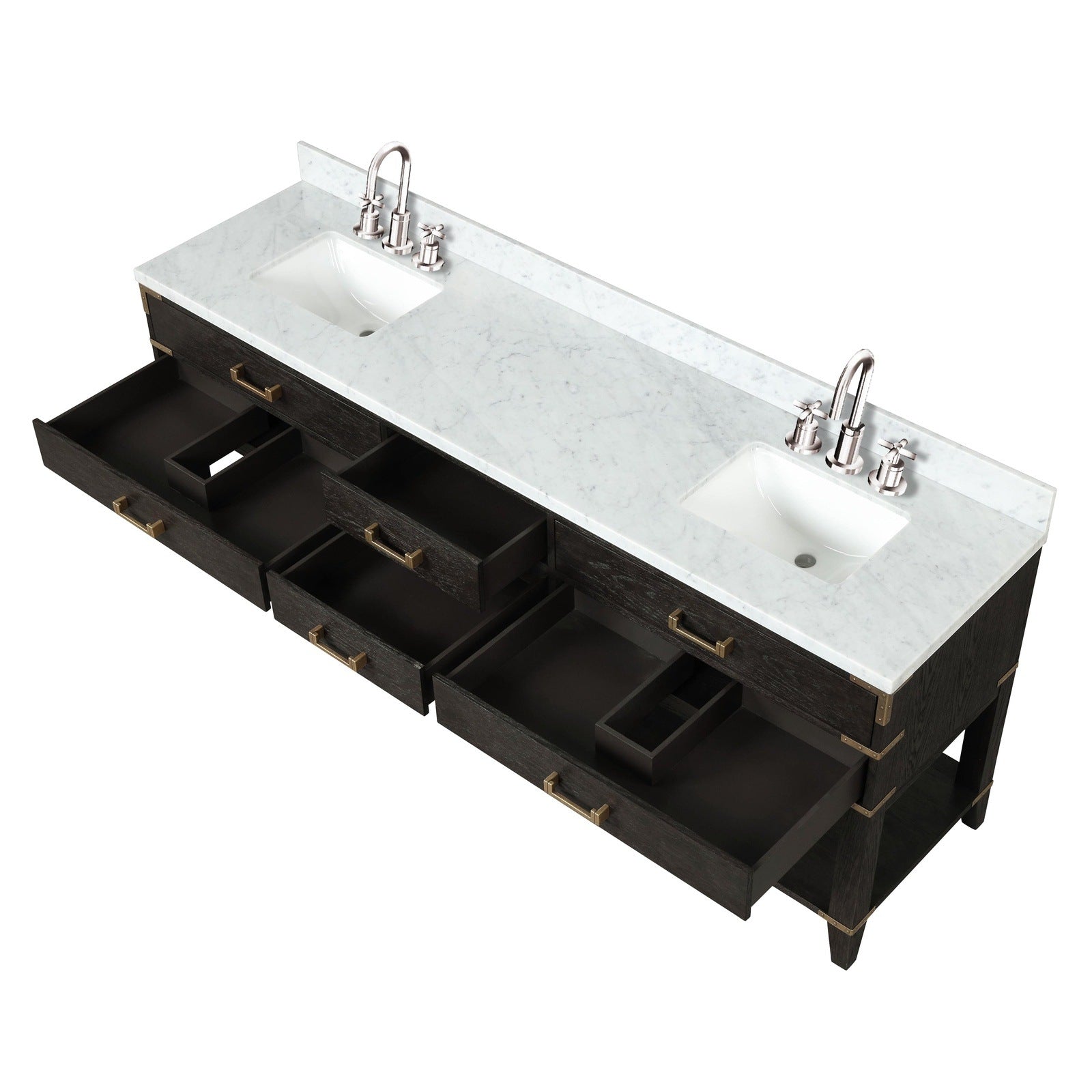 Norwalk 84" x 22" Double Bath Vanity - Backyard Provider