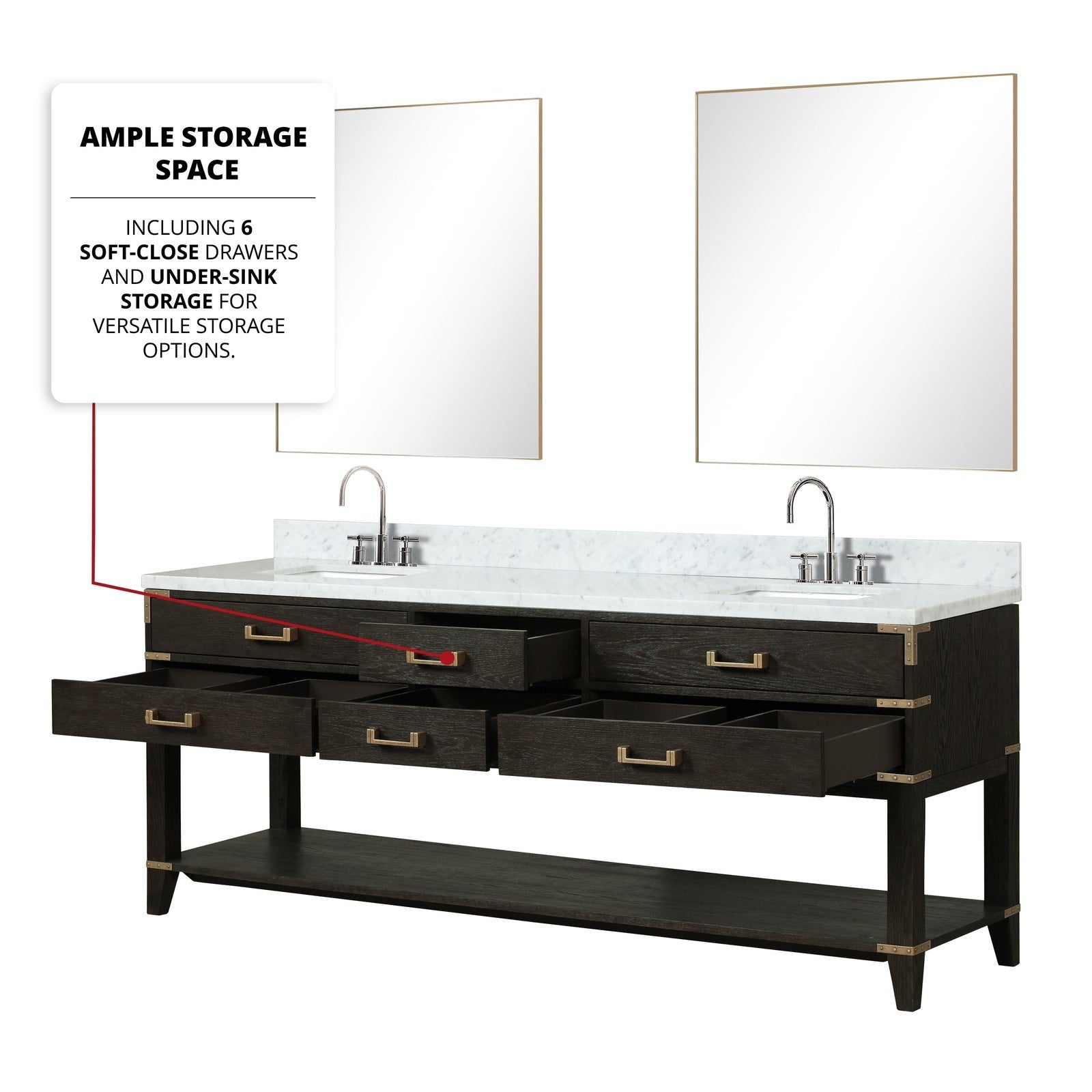 Norwalk 84" x 22" Double Bath Vanity - Backyard Provider