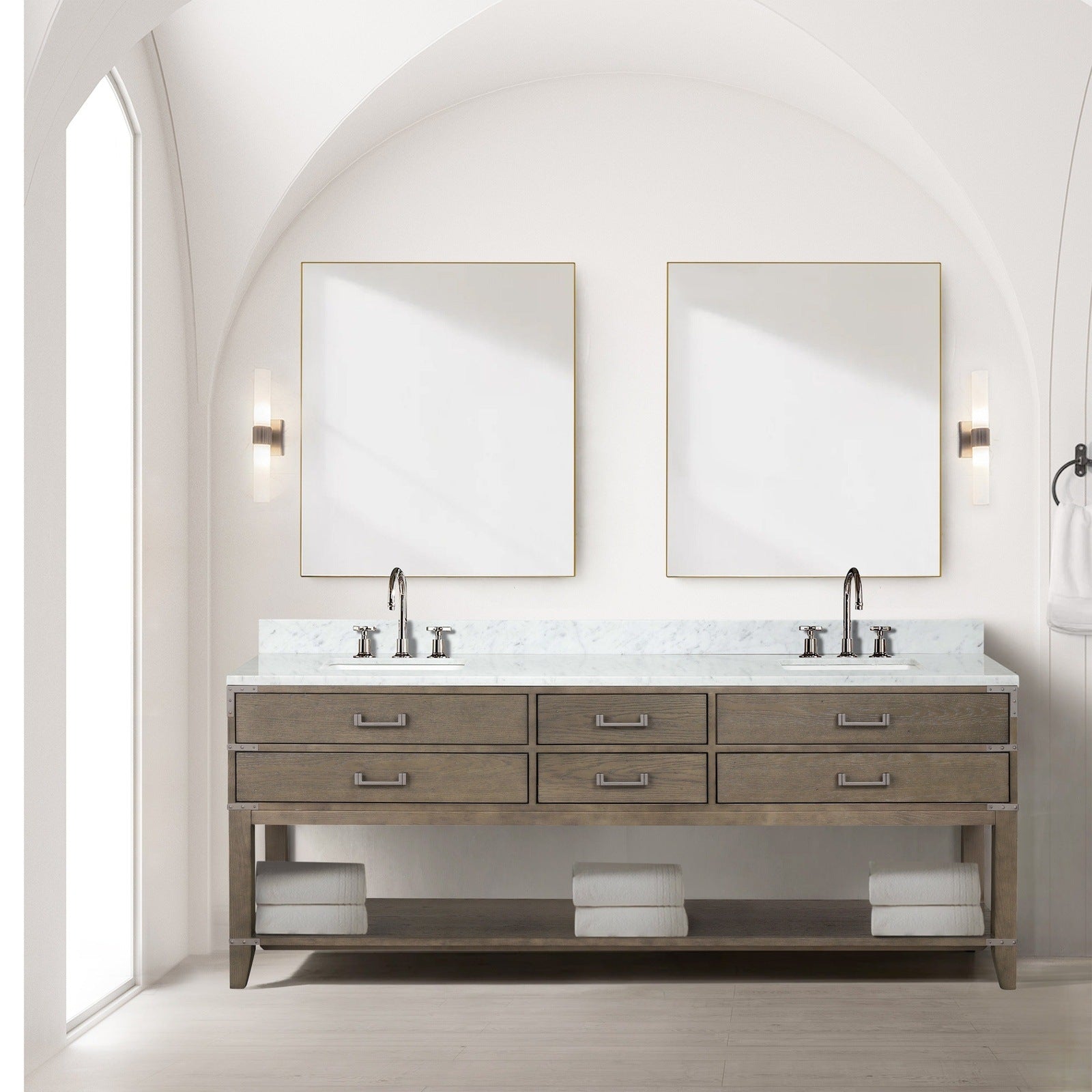 Norwalk 84" x 22" Double Bath Vanity - Backyard Provider