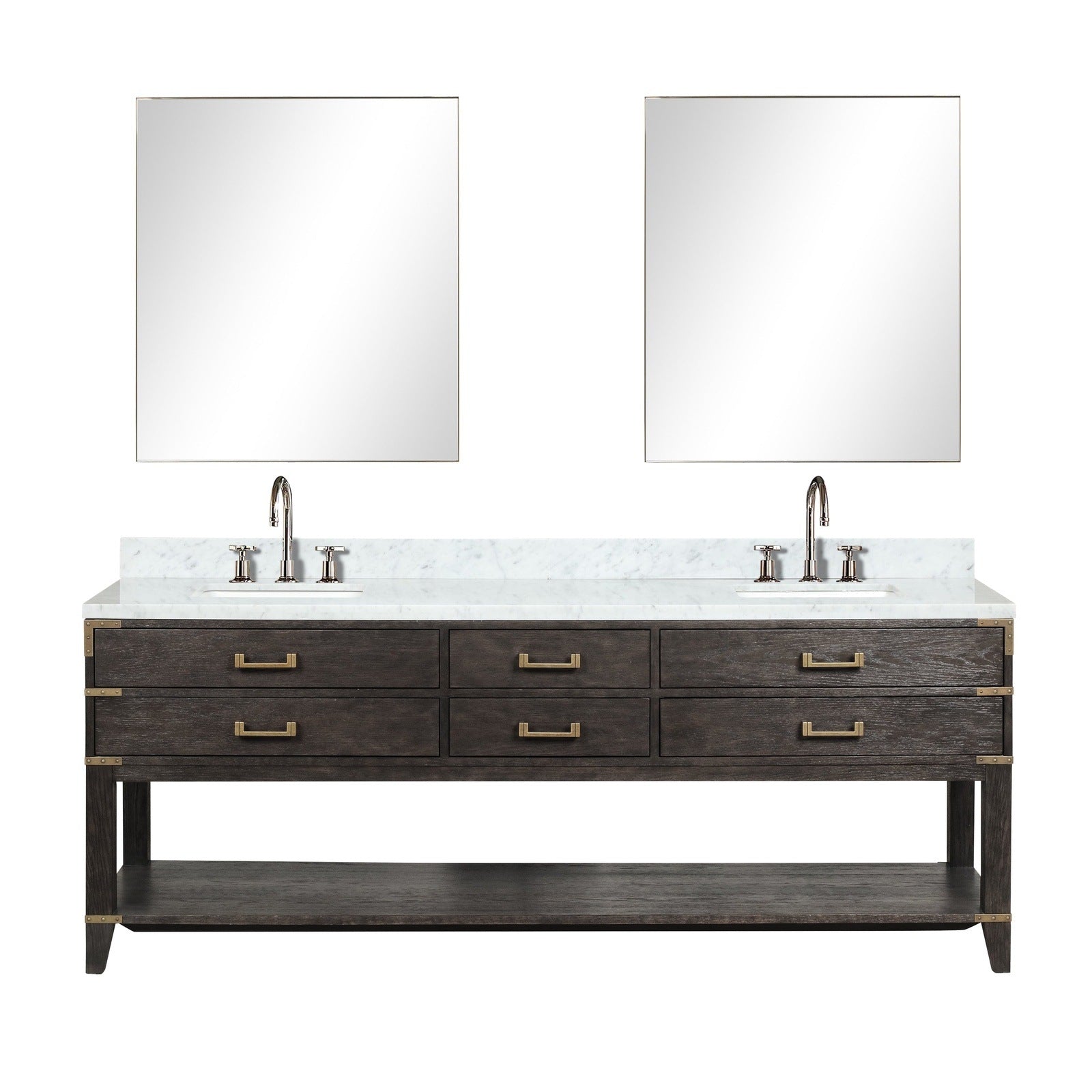 Norwalk 84" x 22" Double Bath Vanity - Backyard Provider