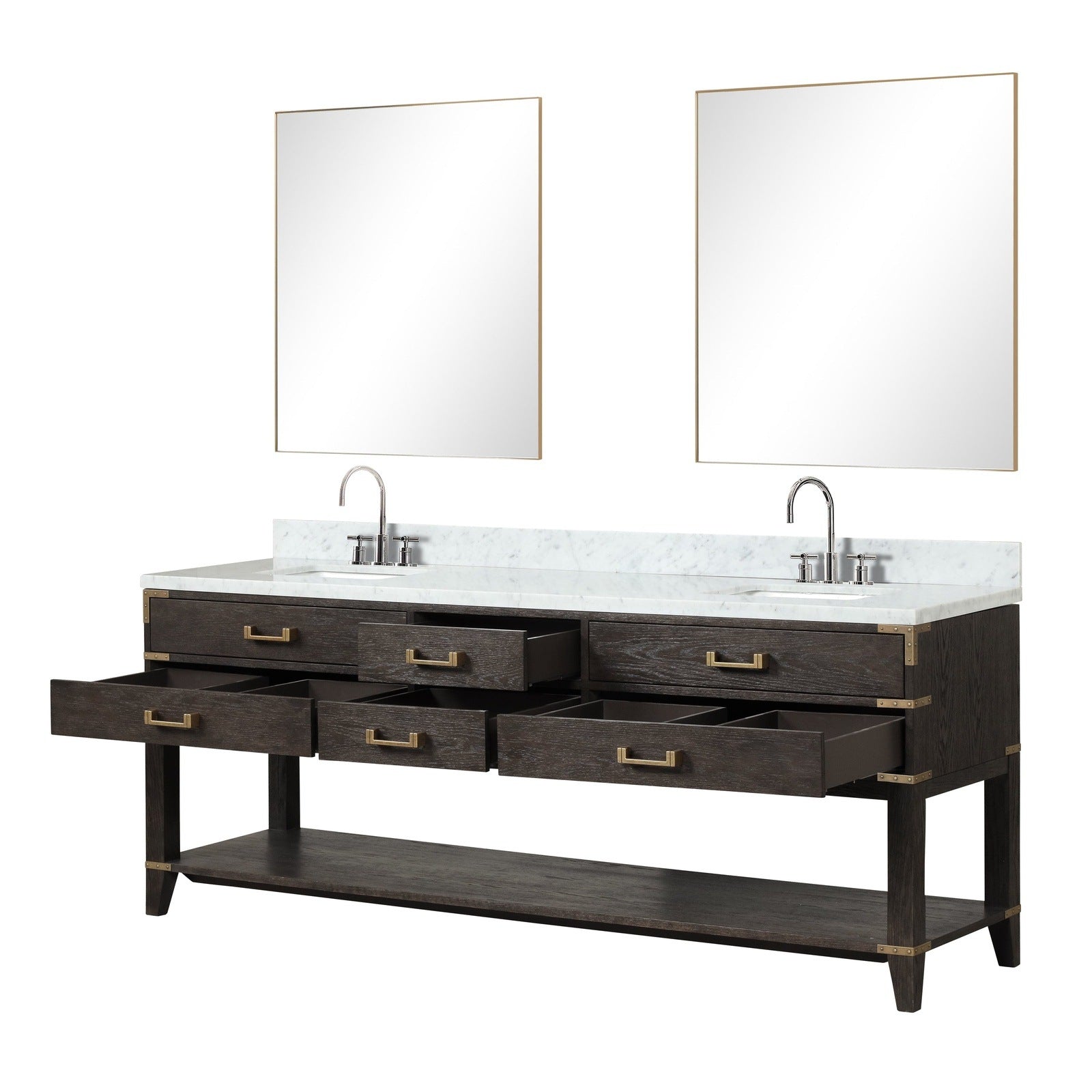 Norwalk 84" x 22" Double Bath Vanity - Backyard Provider