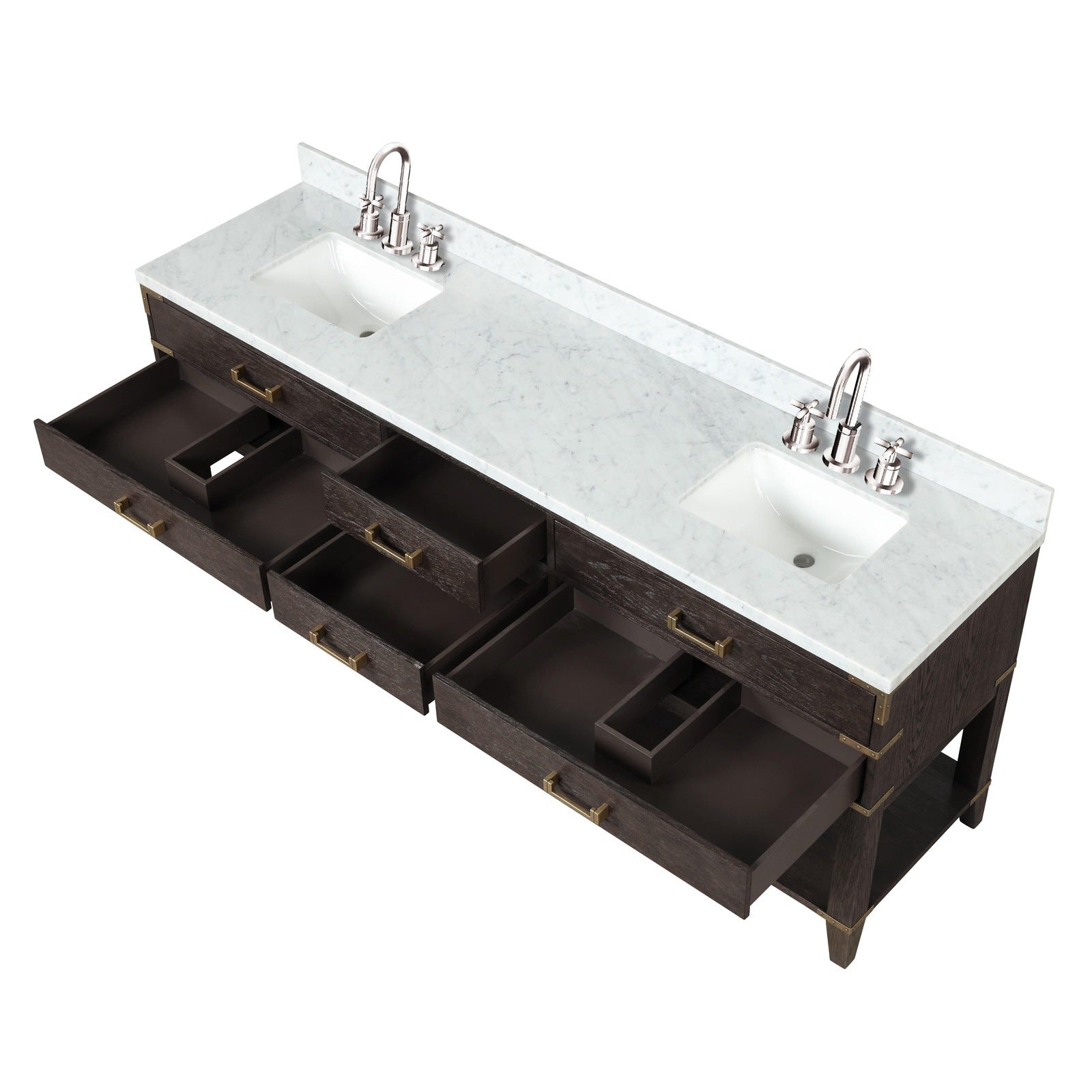 Norwalk 84" x 22" Double Bath Vanity - Backyard Provider