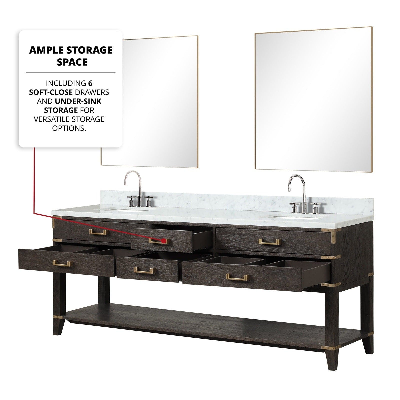 Norwalk 84" x 22" Double Bath Vanity - Backyard Provider