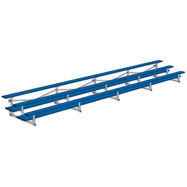 Bleacher - 15 ft. 3 Row - Single Foot Plank -Tip & Roll - 90778