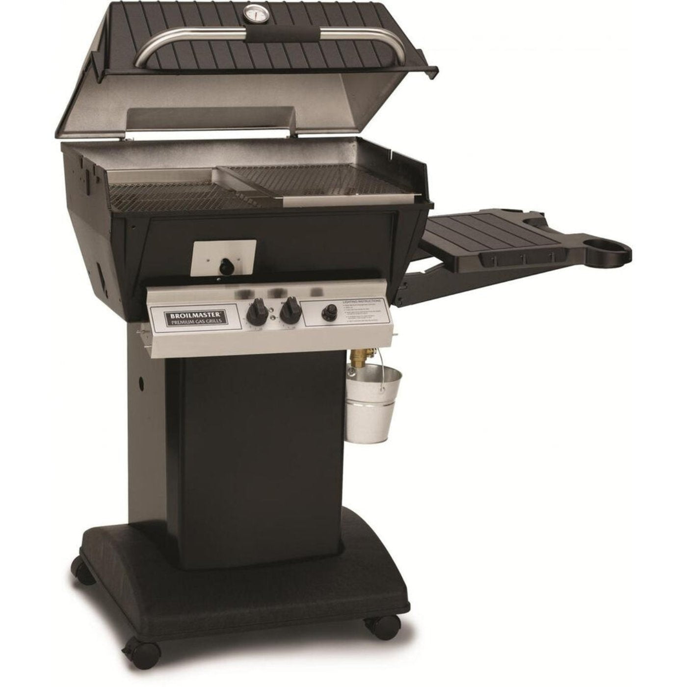 Broilmaster Qrave Series 27-Inch Freestanding Liquid Propane Grill with 1 Standard Burners in Black - Q3PK1