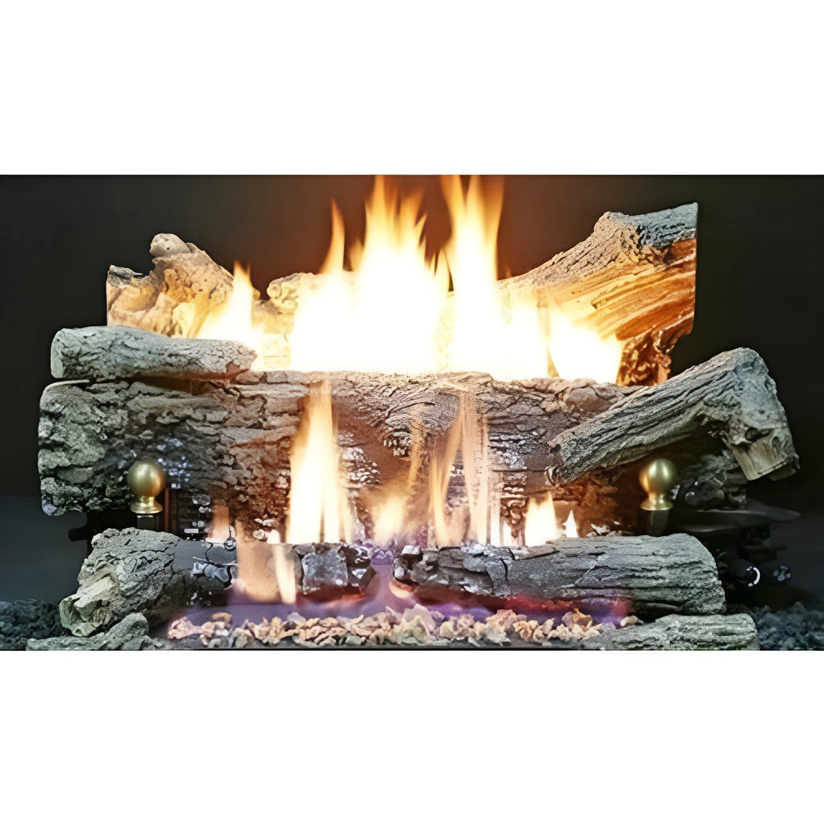 Buck Stove 30" Ember Vision Vent Free Gas Oak Log Set With On Off Remote - OAK-30