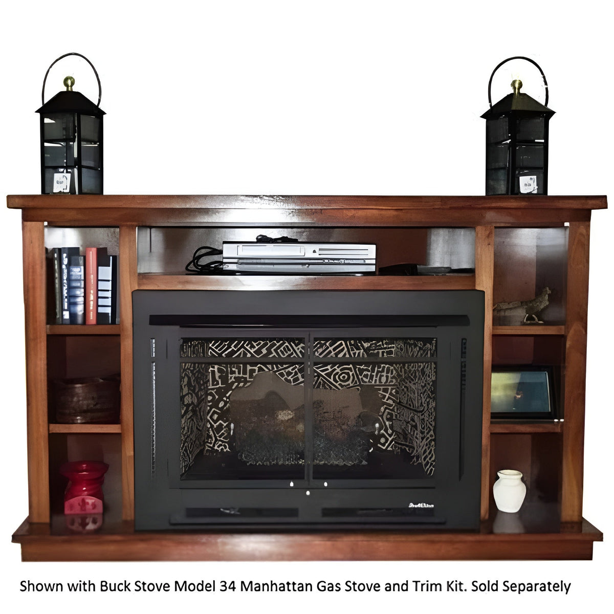 Buck Stove Prestige Mantel Accessory for Model 34" Manhattan Gas Stove - KDMMANPRES