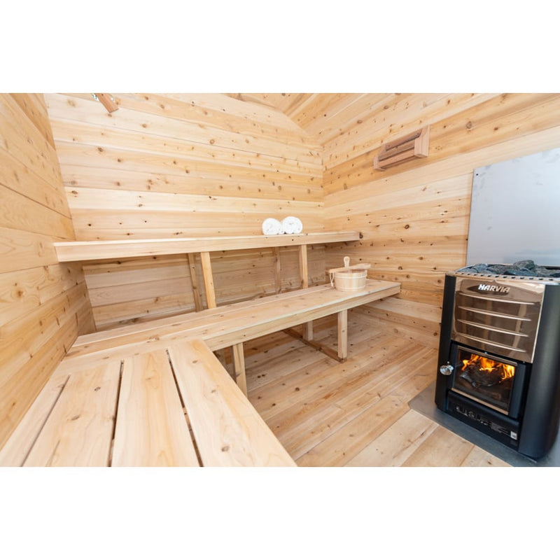 Canadian Timber Georgian CTC88W Traditional Outdoor Cabin Sauna by Dundalk Leisurecraft