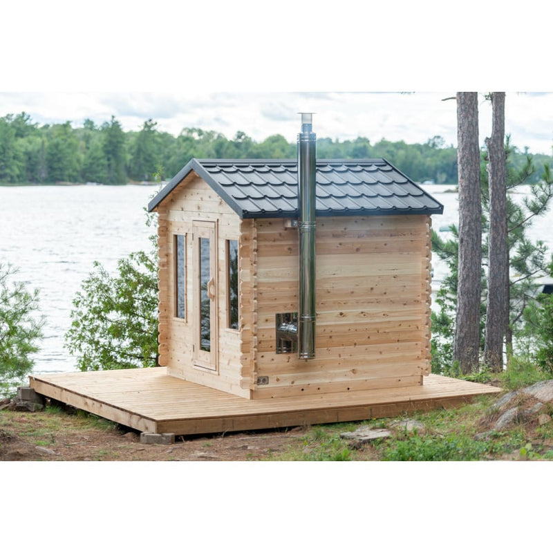 Canadian Timber Georgian CTC88W Traditional Outdoor Cabin Sauna by Dundalk Leisurecraft