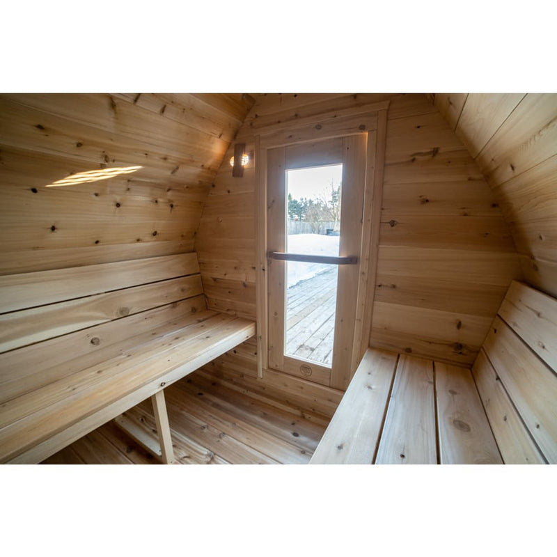 Canadian Timber MiniPod CTC77MW 2-4 Person Traditional Outdoor Sauna by Dundalk Leisurecraft