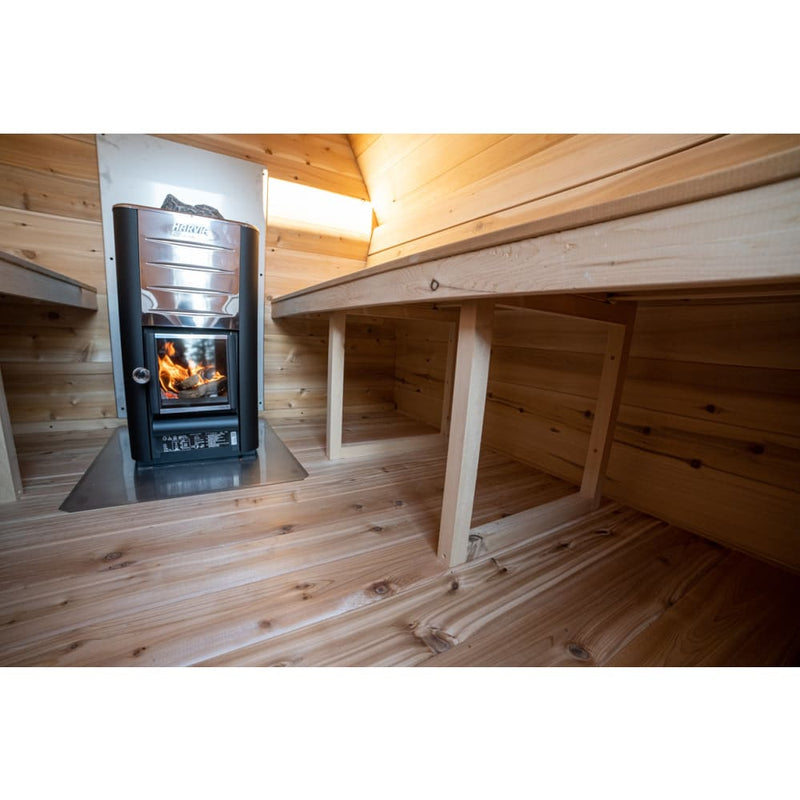 Canadian Timber MiniPod CTC77MW 2-4 Person Traditional Outdoor Sauna by Dundalk Leisurecraft