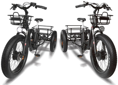 T4B 500W Trike 3-Wheel Cargo Fat Tire Electric Bike - EB-CARRIAGE