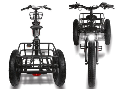 T4B 500W Trike 3-Wheel Cargo Fat Tire Electric Bike - EB-CARRIAGE