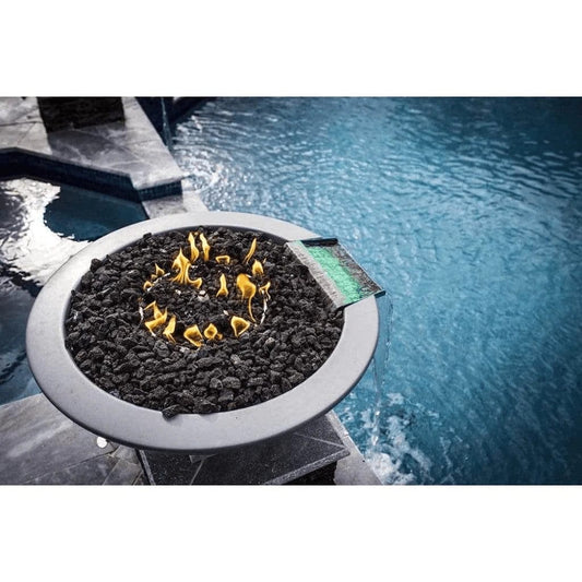 The Outdoor Plus OPT-RFW Cazo Concrete Fire and Water Bowl, 48-Inch