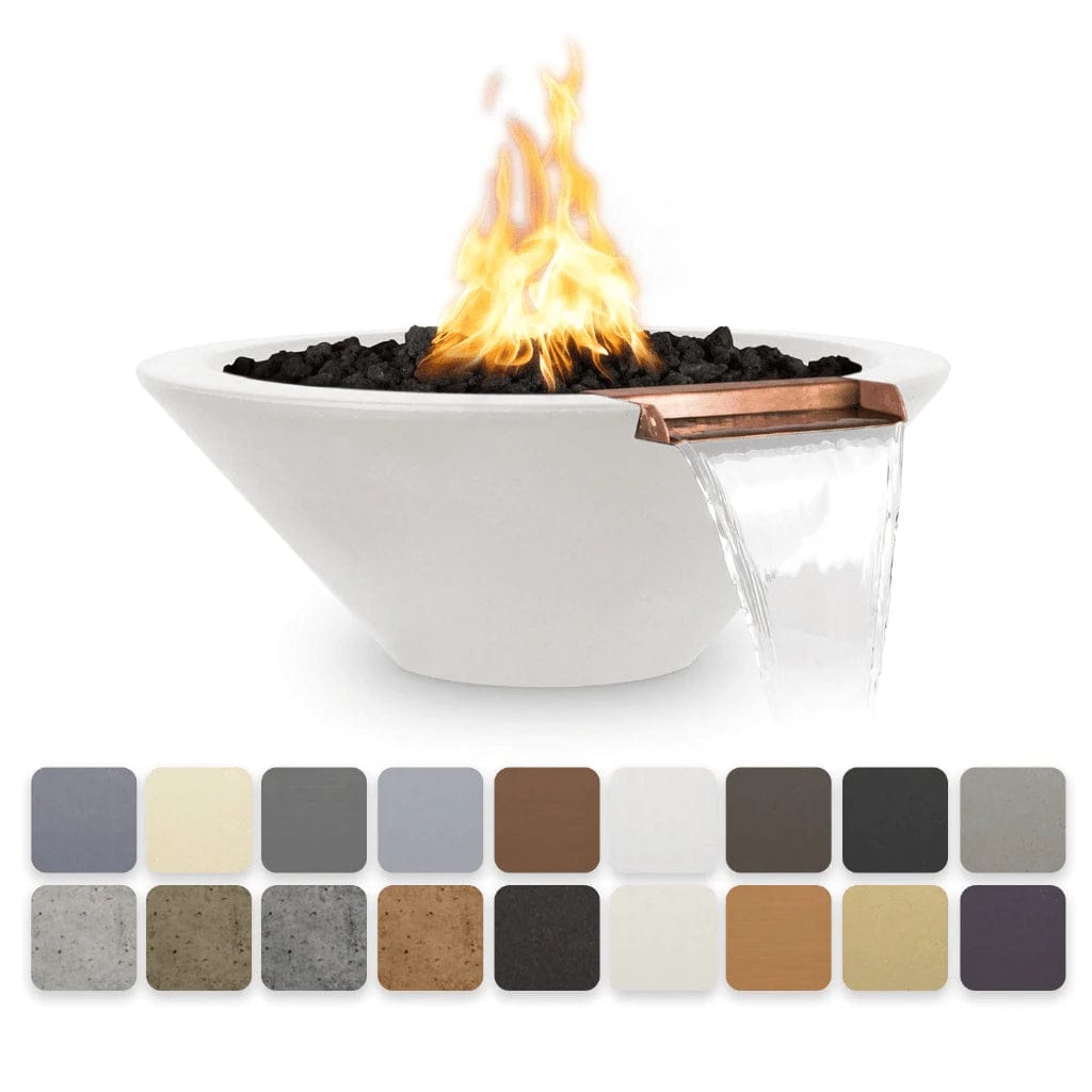 The Outdoor Plus OPT-RFW Cazo Concrete Fire and Water Bowl, 48-Inch