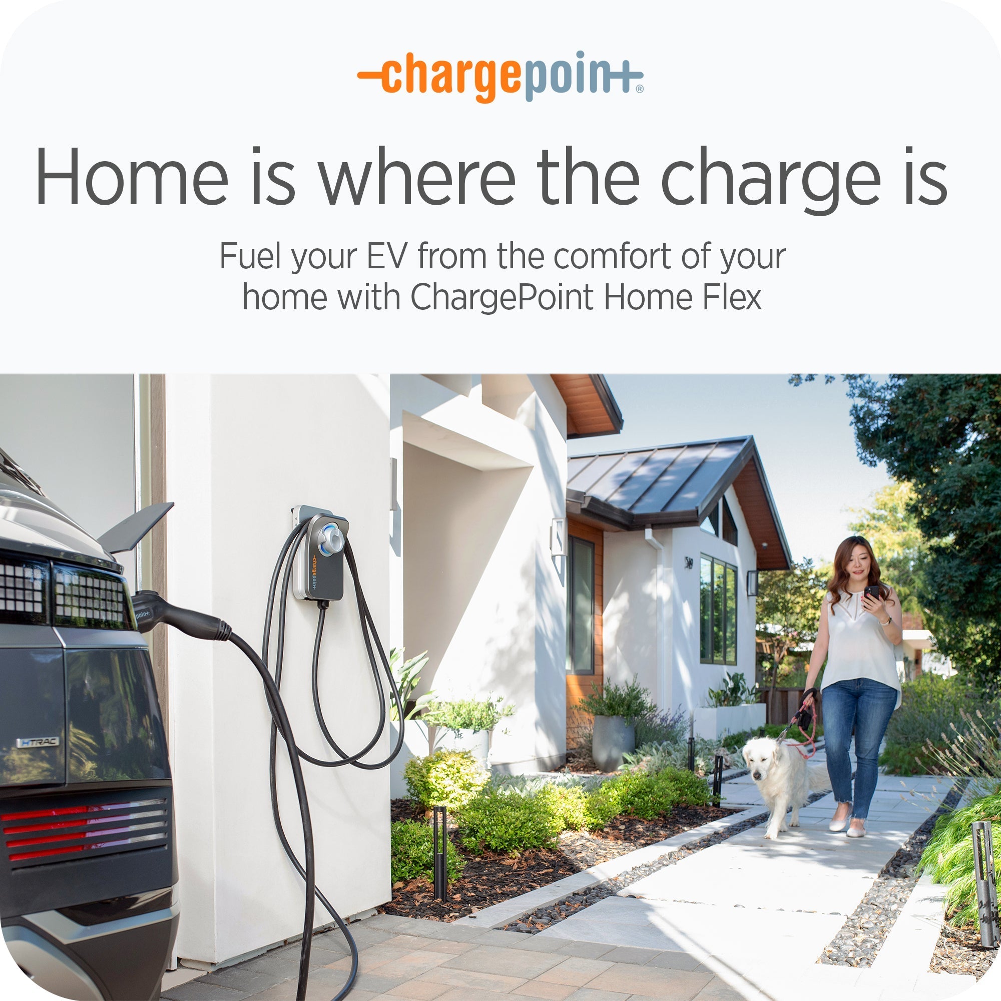 ChargePoint Home Flex Level 2 WiFi NEMA 6-50 Plug Electric Vehicle EV Charger - 235146