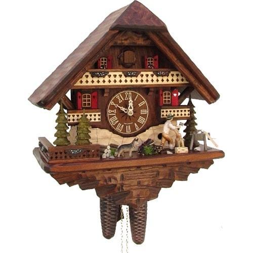 Sternreiter Woodchopper NEW Chalet Black Forest Mechanical Cuckoo Clock - 8287