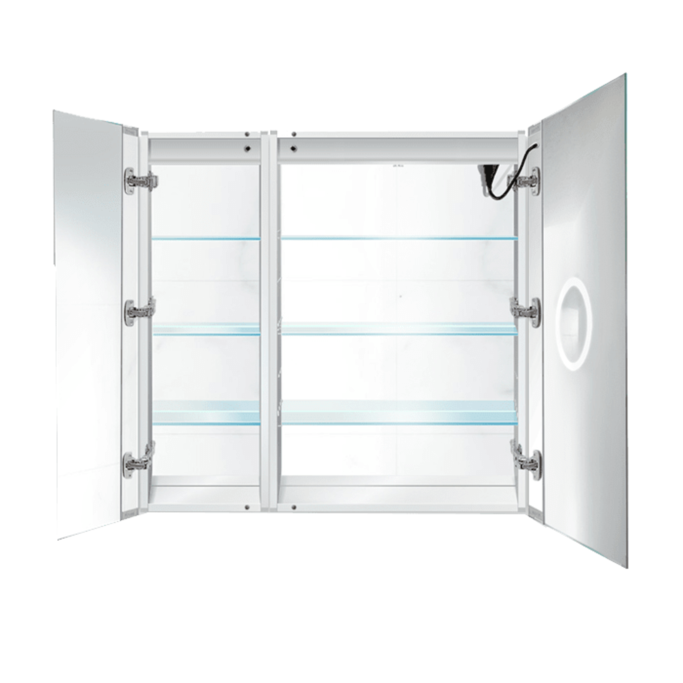 Krugg Svange 3636R  36" X 36" LED Bi-View Medicine Cabinet with Dimmer & Defogger SVANGE3636R - Backyard Provider