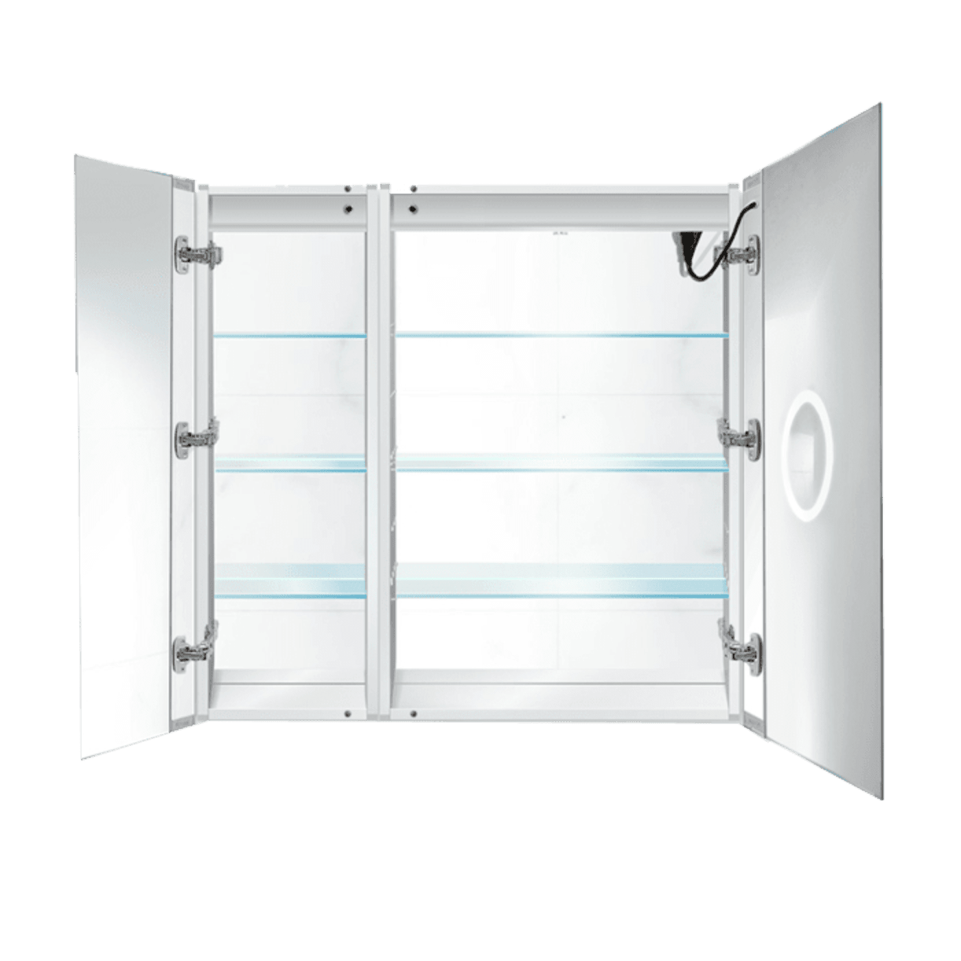 Krugg Svange 3636R 36" X 36" LED Bi-View Medicine Cabinet with Dimmer & Defogger SVANGE3636R