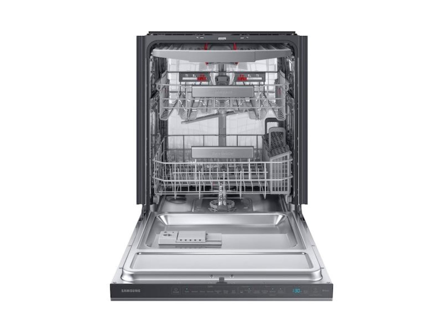 SAMSUNG DW80R9950UG Smart Linear Wash 39dBA Dishwasher in Black Stainless Steel - DW80R9950UG-KT