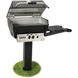 Broilmaster Deluxe Series 27-Inch In-Ground Natural Gas Grill with 2 Standard Burners in Black - H3PK2N