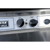 Broilmaster Deluxe Series 24-Inch Built-In Natural Gas Grill with 2 Standard Burners in Black - H4XN