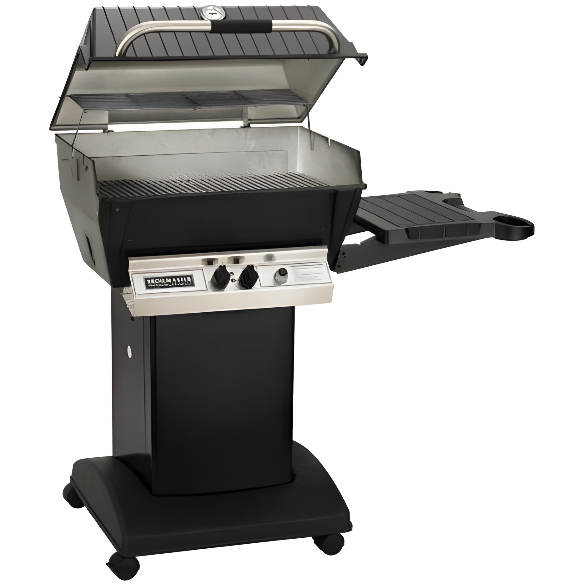 Broilmaster Deluxe Series 24-Inch Freestanding Liquid Propane Grill with 2 Standard Burners in Black - H4PK1