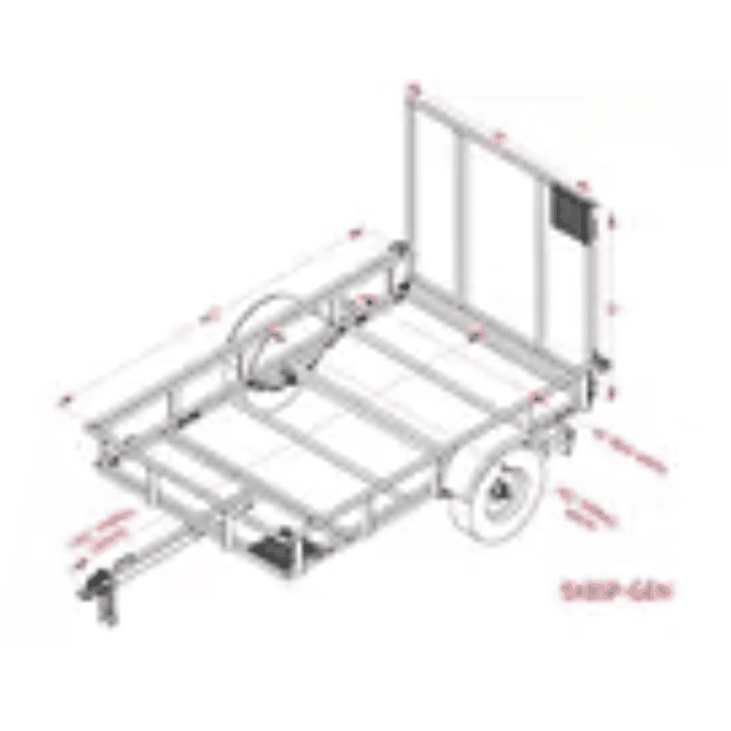 Carry-On Trailer 5 ft. x 8 ft. Next Gen Steel Mesh Floor Utility Trailer, 5X8SP-GEN - 161105899