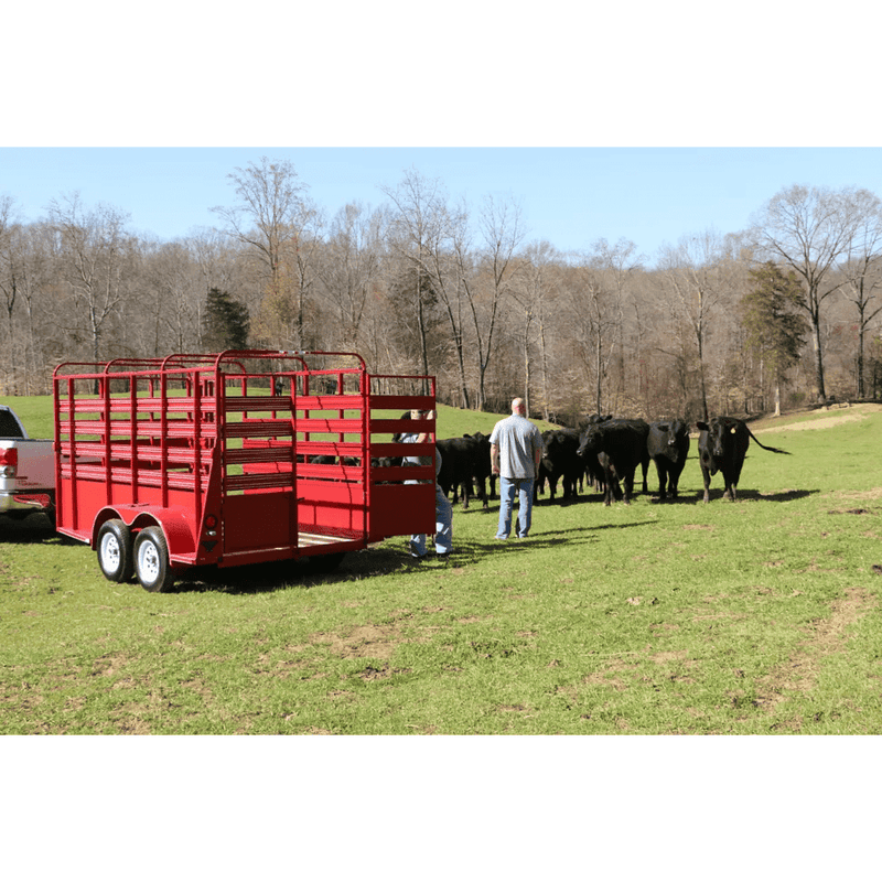 Carry-On Trailer 6 ft. x 12 ft. Livestock Trailer, LIVESTOCKOT-2BRK - 109241699