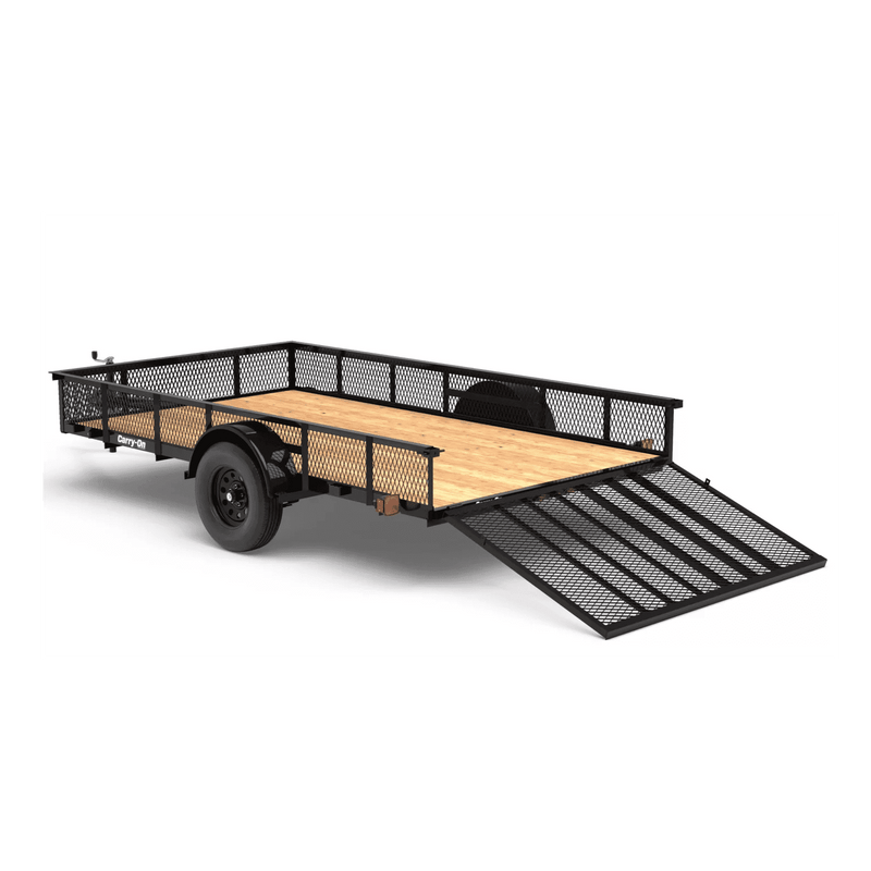 Carry-On Trailer 7 ft. x 12 ft. Mesh High Side Utility Trailer, 7X12GWHS16 - 232624199