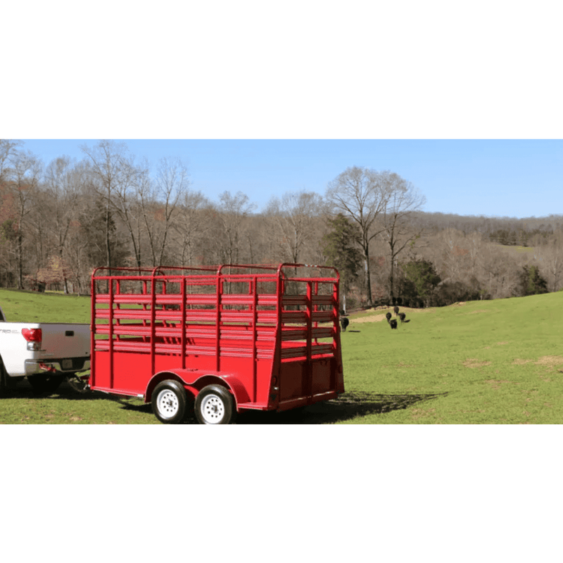 Carry-On Trailer 6 ft. x 12 ft. Livestock Trailer, LIVESTOCKOT-2BRK - 109241699