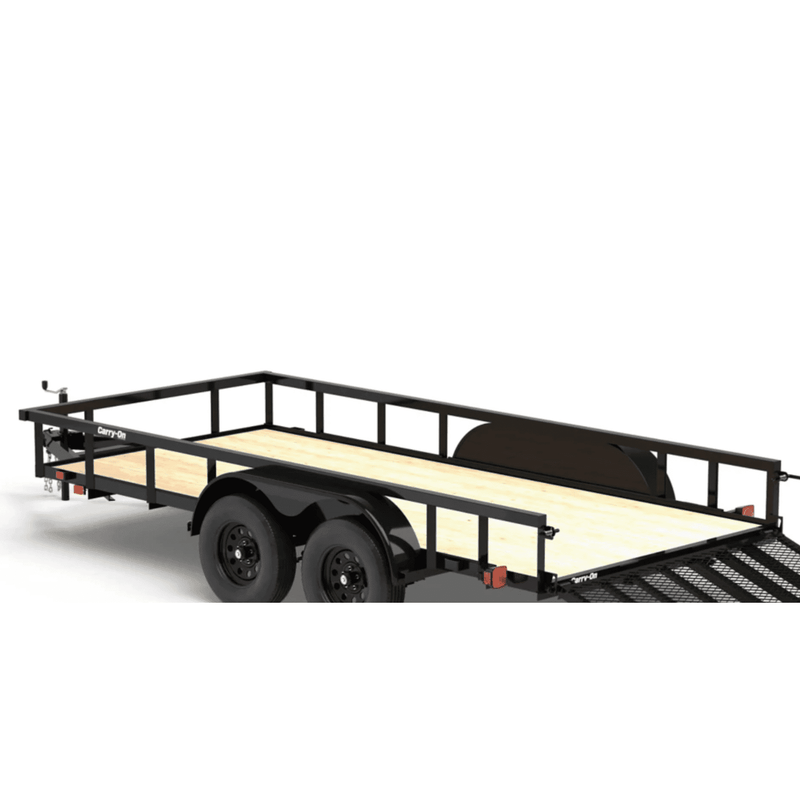 Carry-On Trailer 6.3 ft. x 14 ft. Tandem Axle Utility Trailer, 6X14GW2BRK - 123729199