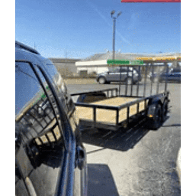Carry-On Trailer 6.3 ft. x 14 ft. Tandem Axle Utility Trailer, 6X14GW2BRK - 123729199
