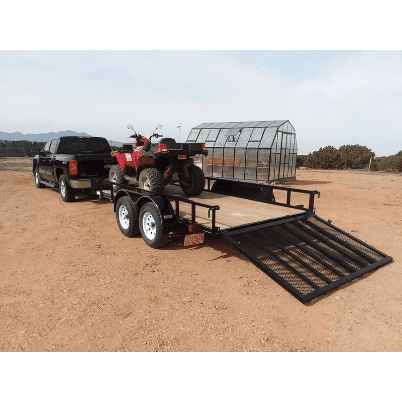 Carry-On Trailer 6.3 ft. x 14 ft. Tandem Axle Utility Trailer, 6X14GW2BRK - 123729199