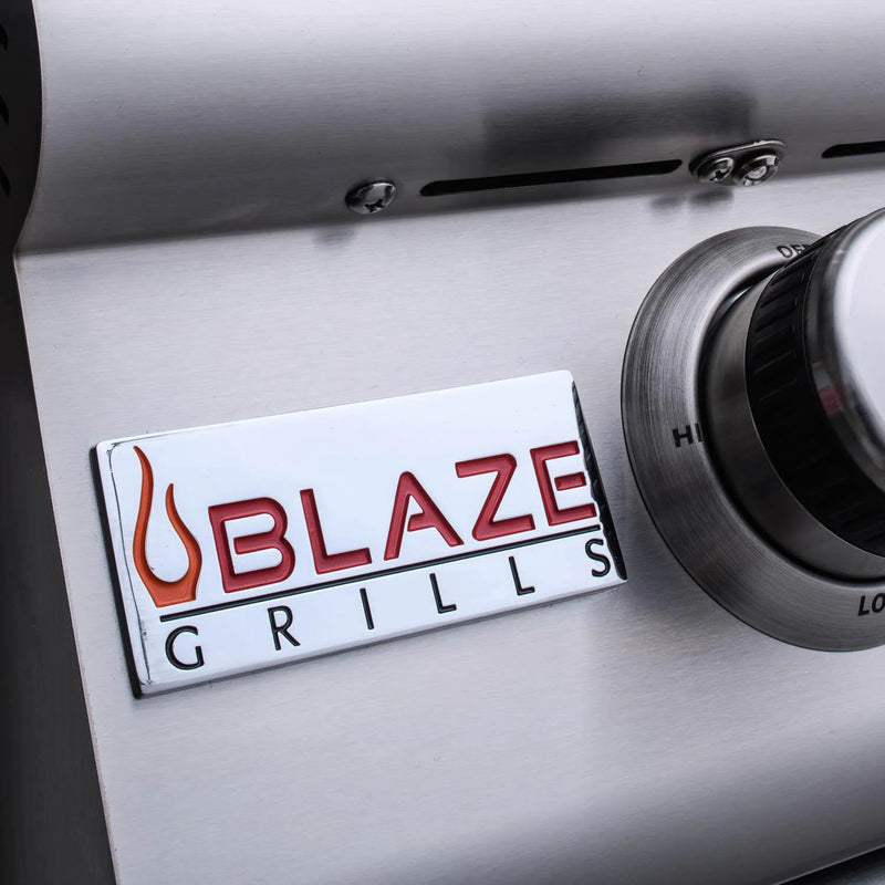 Blaze Premium LTE Marine Grade 32-Inch 4-Burner Propane Grill w/ Rear Infrared Burner & Grill Lights - BLZ-4LTE2MG-LP+BLZ-4-CART-SC