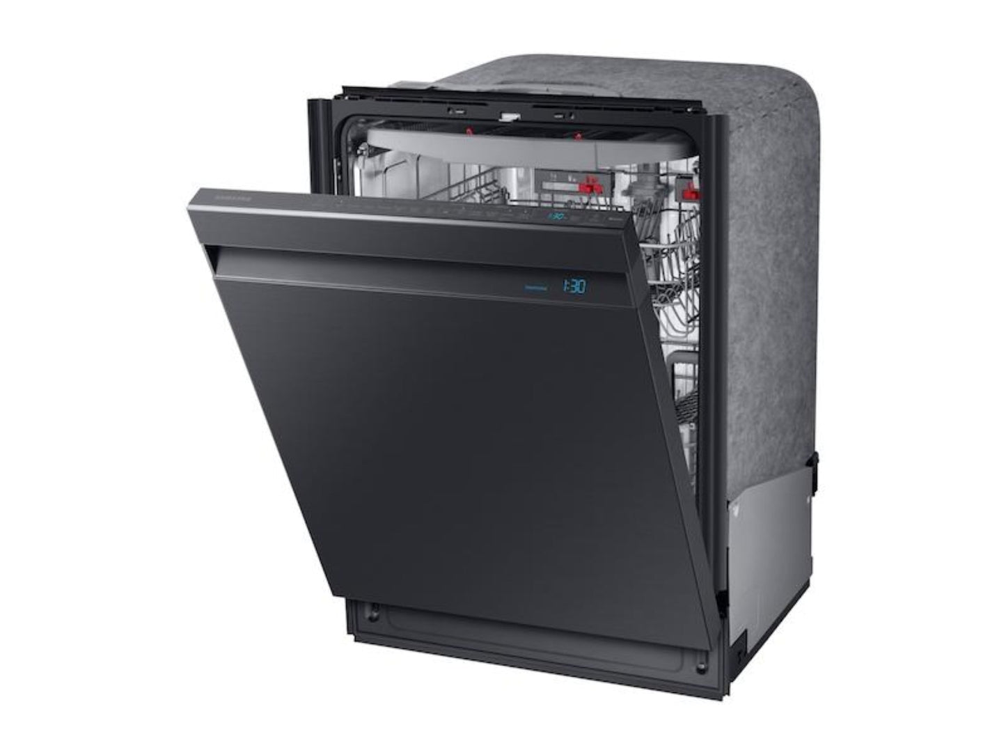 SAMSUNG DW80R9950UG Smart Linear Wash 39dBA Dishwasher in Black Stainless Steel - DW80R9950UG-KT