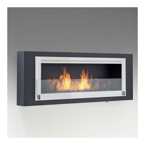 Eco-Feu Santa Cruz 63-Inch Wall Mounted/Built-in Ethanol Fireplace