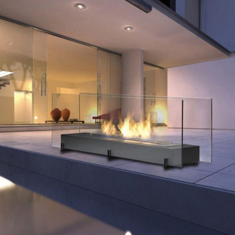 Eco-Feu Vision II 38-Inch Free Standing Ethanol Fireplace