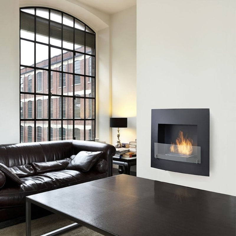 Eco-Feu Wynn 36-Inch Wall Mounted/Built-in Ethanol Fireplace