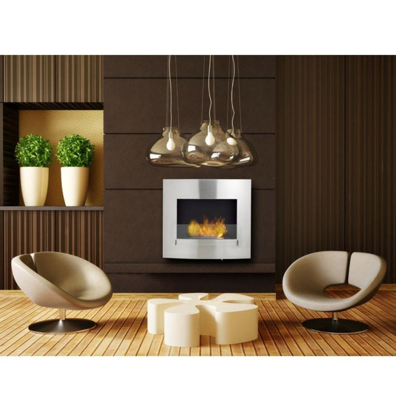 Eco-Feu Wynn 36-Inch Wall Mounted/Built-in Ethanol Fireplace