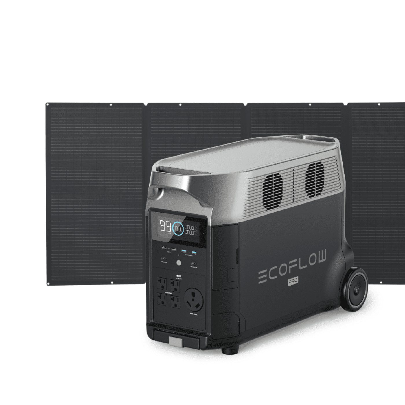 EcoFlow DELTA Pro + 400W Solar Panel - DELTAPro-400W-US