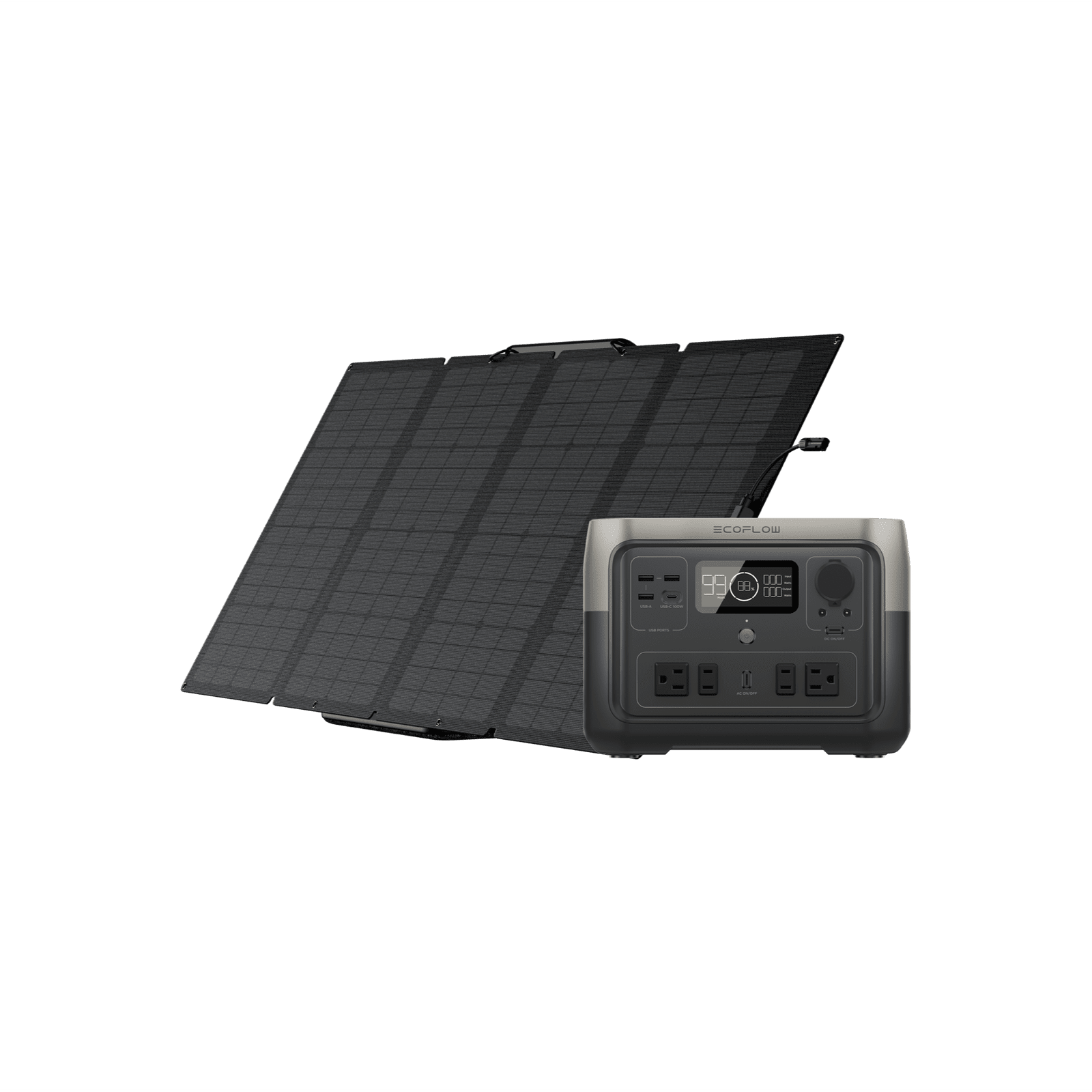 EcoFlow RIVER 2 Max +160W Portable Solar Panel - RIVER2MAX-160-1-US