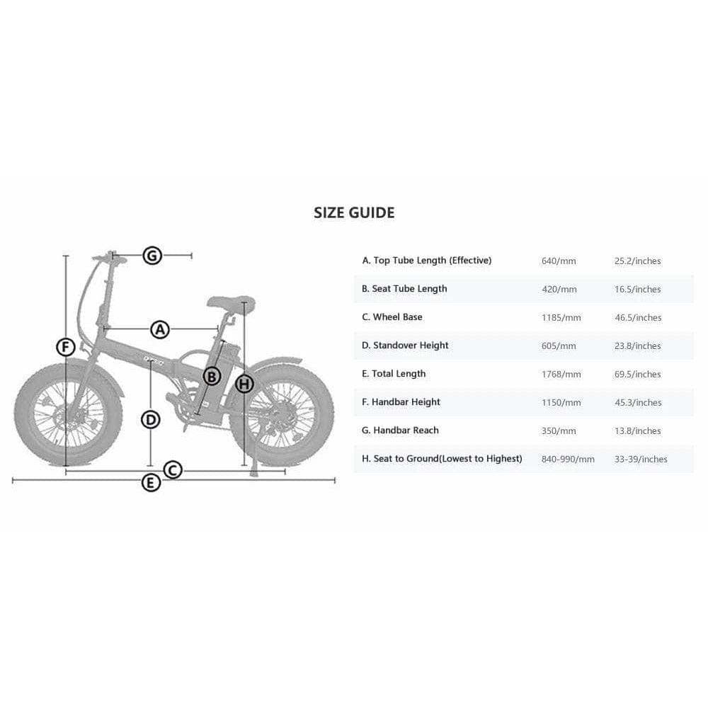 Ecotric 48V Fat Tire Portable & Folding Electric Bike with Color LCD Display - NS-FAT20850C-RD+HHJ850-RD