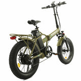 Ecotric 48V Fat Tire Portable & Folding Electric Bike with Color LCD Display - NS-FAT20850C-RD+HHJ850-RD