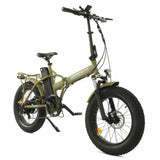 Ecotric 48V Fat Tire Portable & Folding Electric Bike with Color LCD Display - NS-FAT20850C-RD+HHJ850-RD