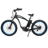 Ecotric UL Certified Hammer 750W Electric Fat Tire Beach Snow Cruiser Bike - C-HAM26S900-MB