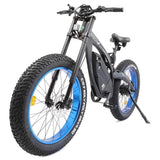 Ecotric Bison 48v 17.6AH 1000W Fat Tire Electric Bike, Matte Black - NS-SON26LCD-BL