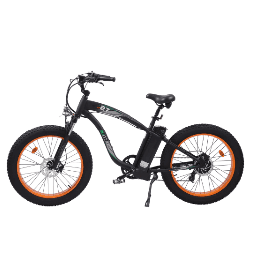 Ecotric UL Certified Hammer 750W Electric Fat Tire Beach Snow Cruiser Bike - C-HAM26S900-MB