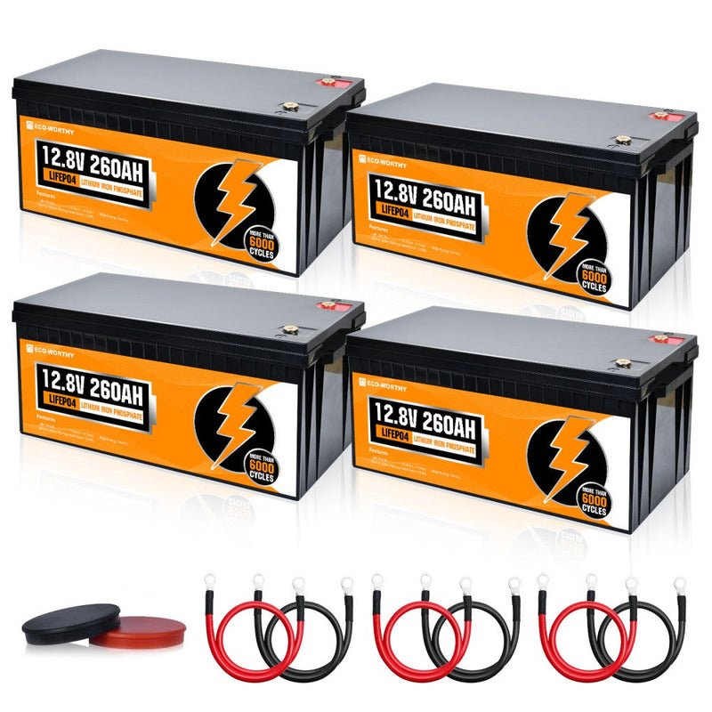 Eco-Worthy LiFePO4 12V 260Ah Lithium Iron Phosphate Battery